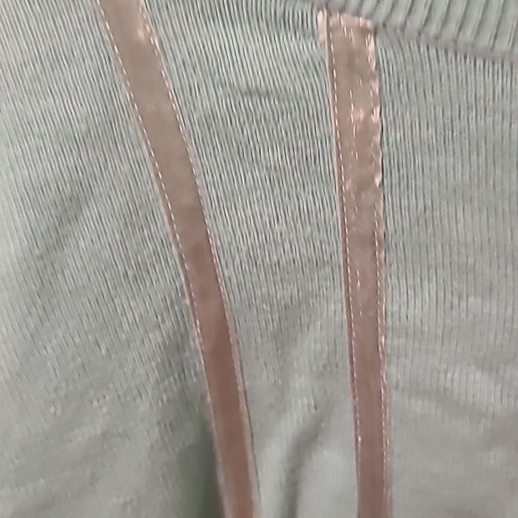 COPY - Ladies Medium Leslie Fay Mint Green Button Down Front Long Sleeve Sweater - Picture 6 of 9